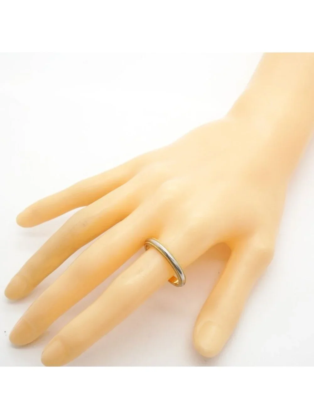 Tiffany & Co Ring Milgrain 18k Yellow Gold Platinum